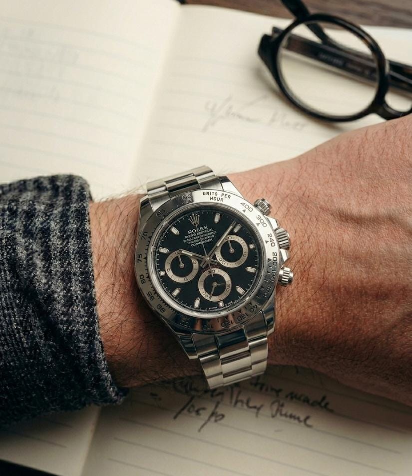 Role_x Oyster perpetual Daytona Chosmograph Silver-Black