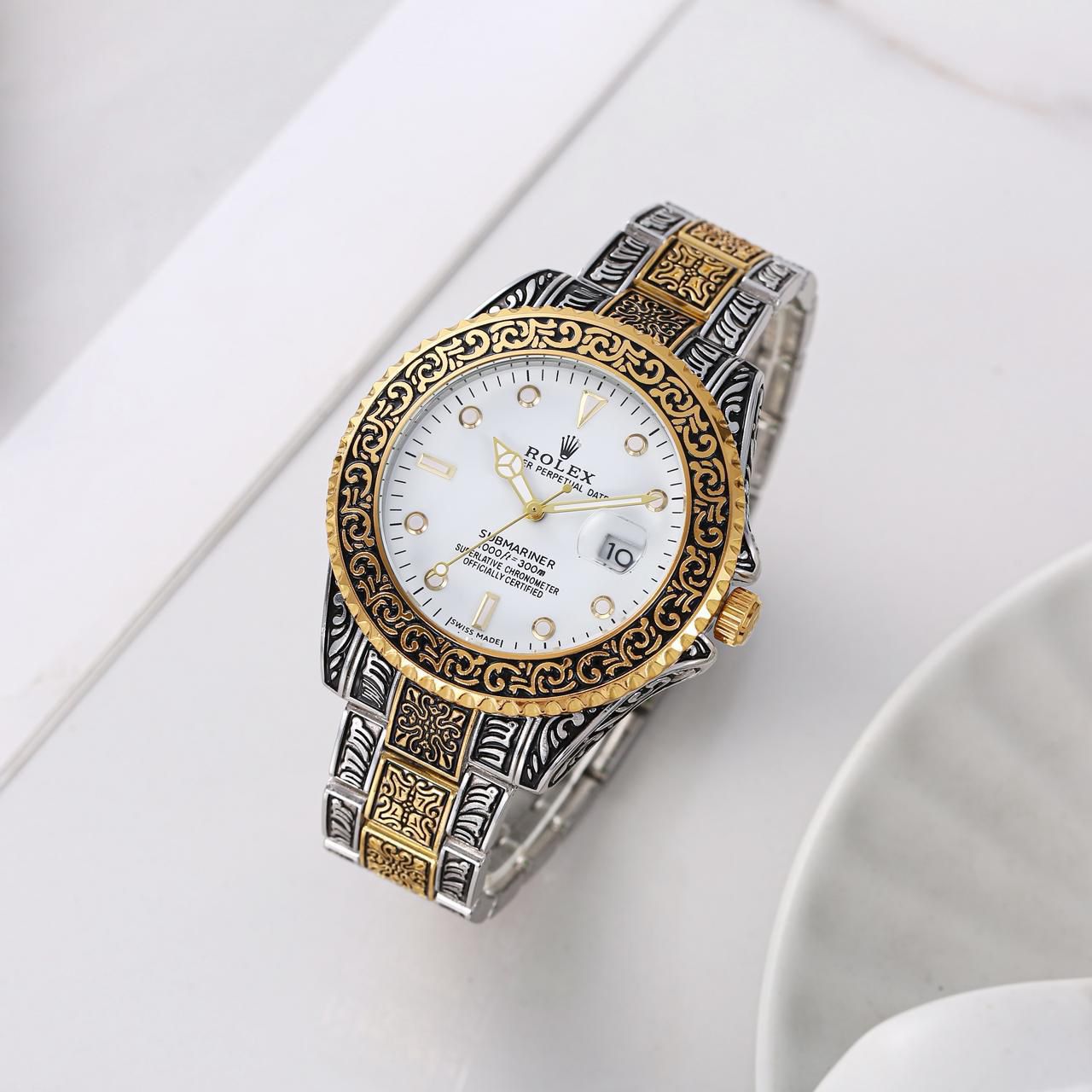 Role_x Oyster Vintage 2Ton-Gold-White