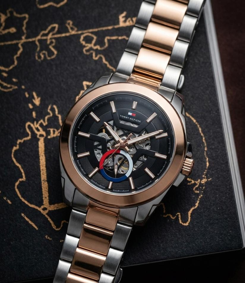 Tomm_y Hilfiger automatic skeleton Copper Black