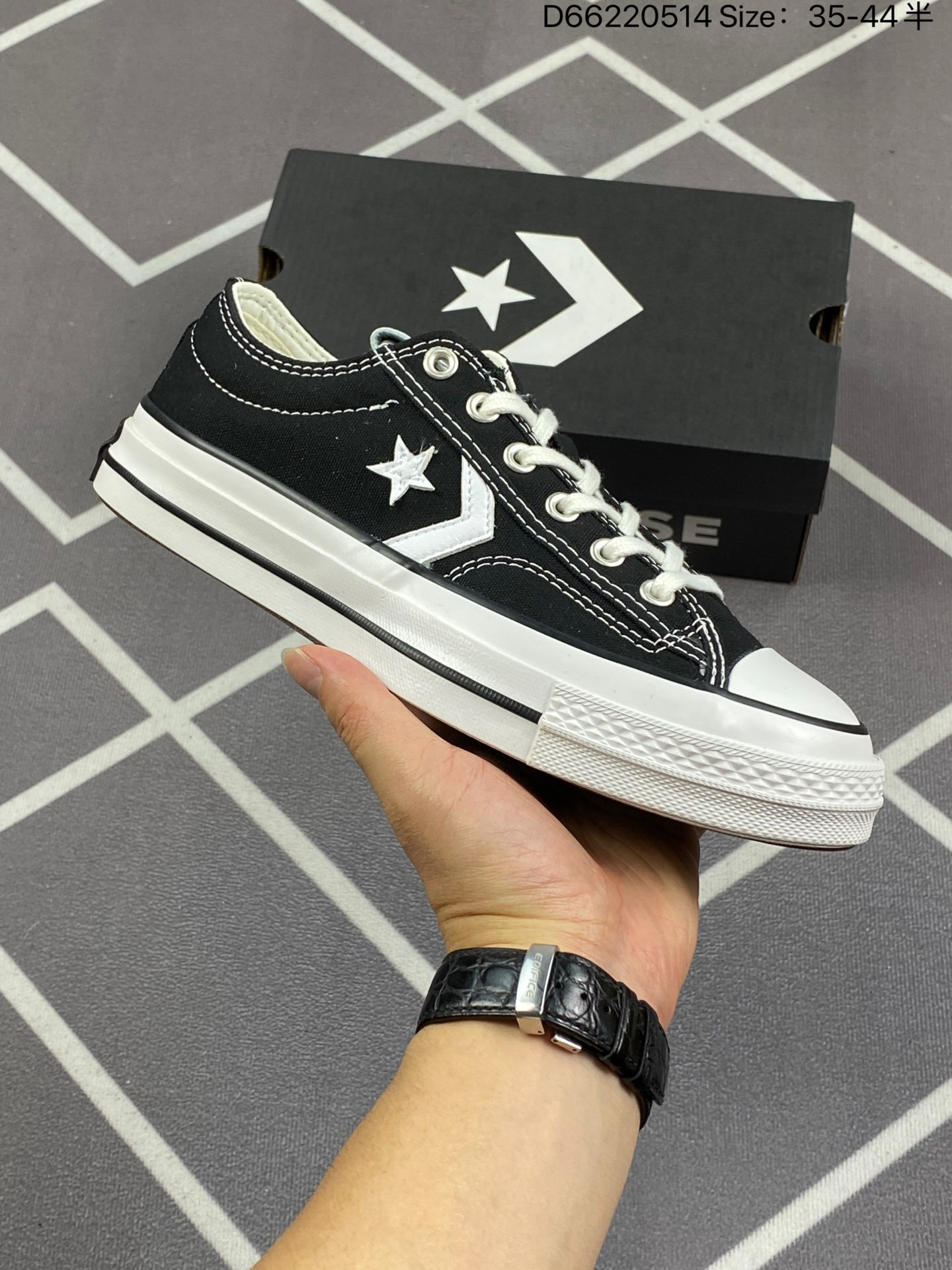 Convers_e Unisex Star Player 76 canvas low black
