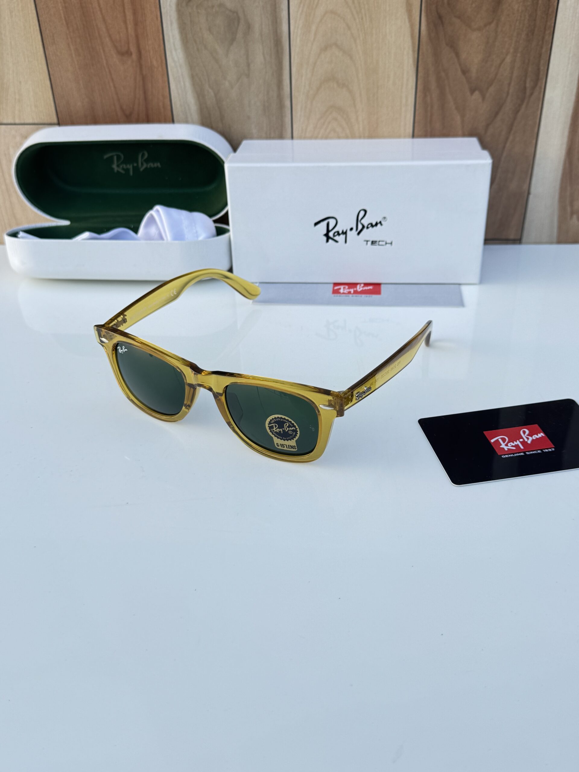 Rayban 2140 yellow green