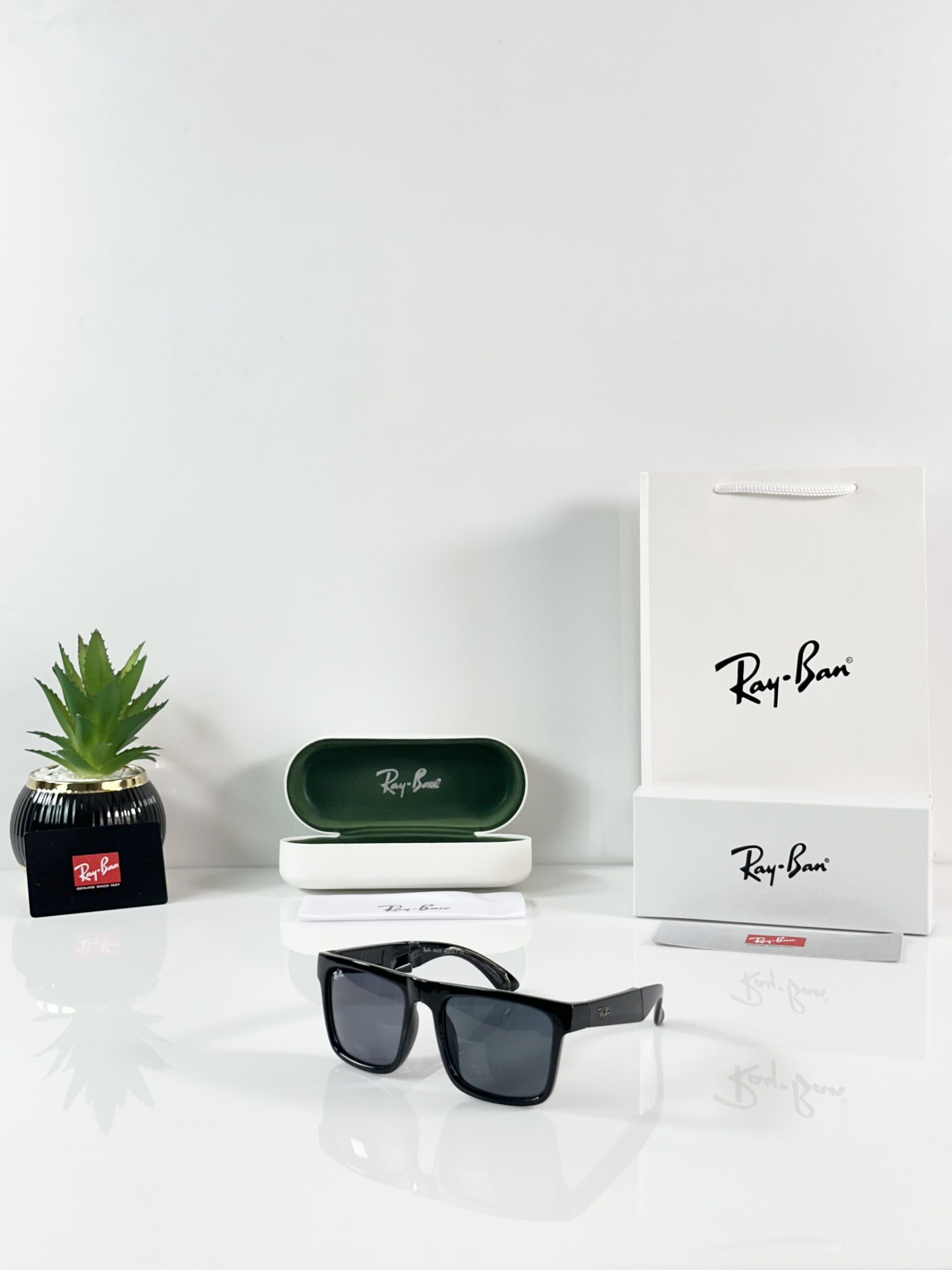 Rayban Foldable 4106 Shine Black