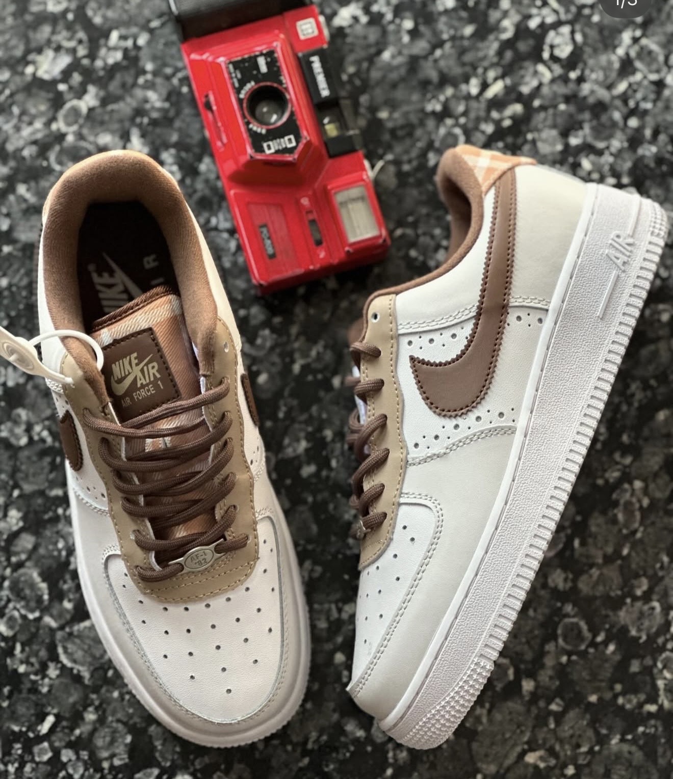 Nik_E Air Force 1 Low LV8 Brogue Sail (GS)