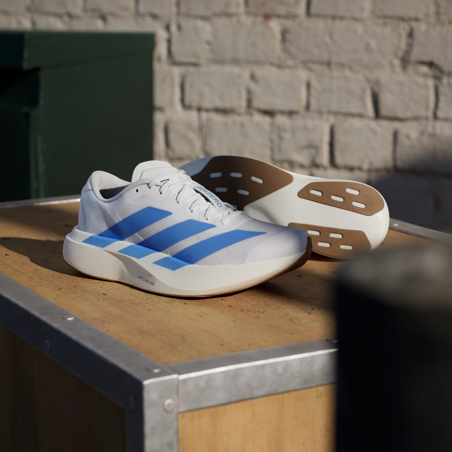 Adiddas Adizero Evo SL White Blue Fusion