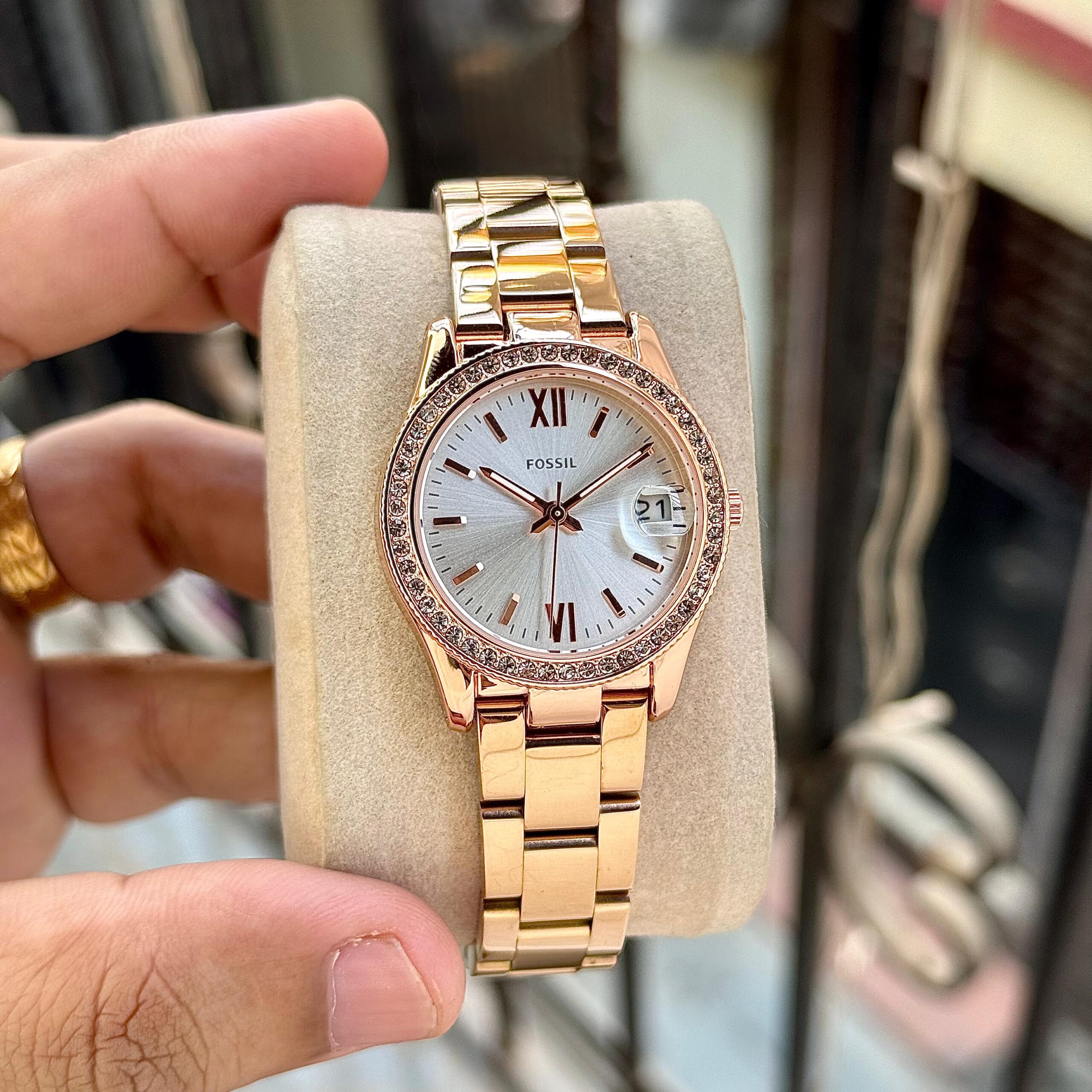 Fossi_l Scarlette Copper White