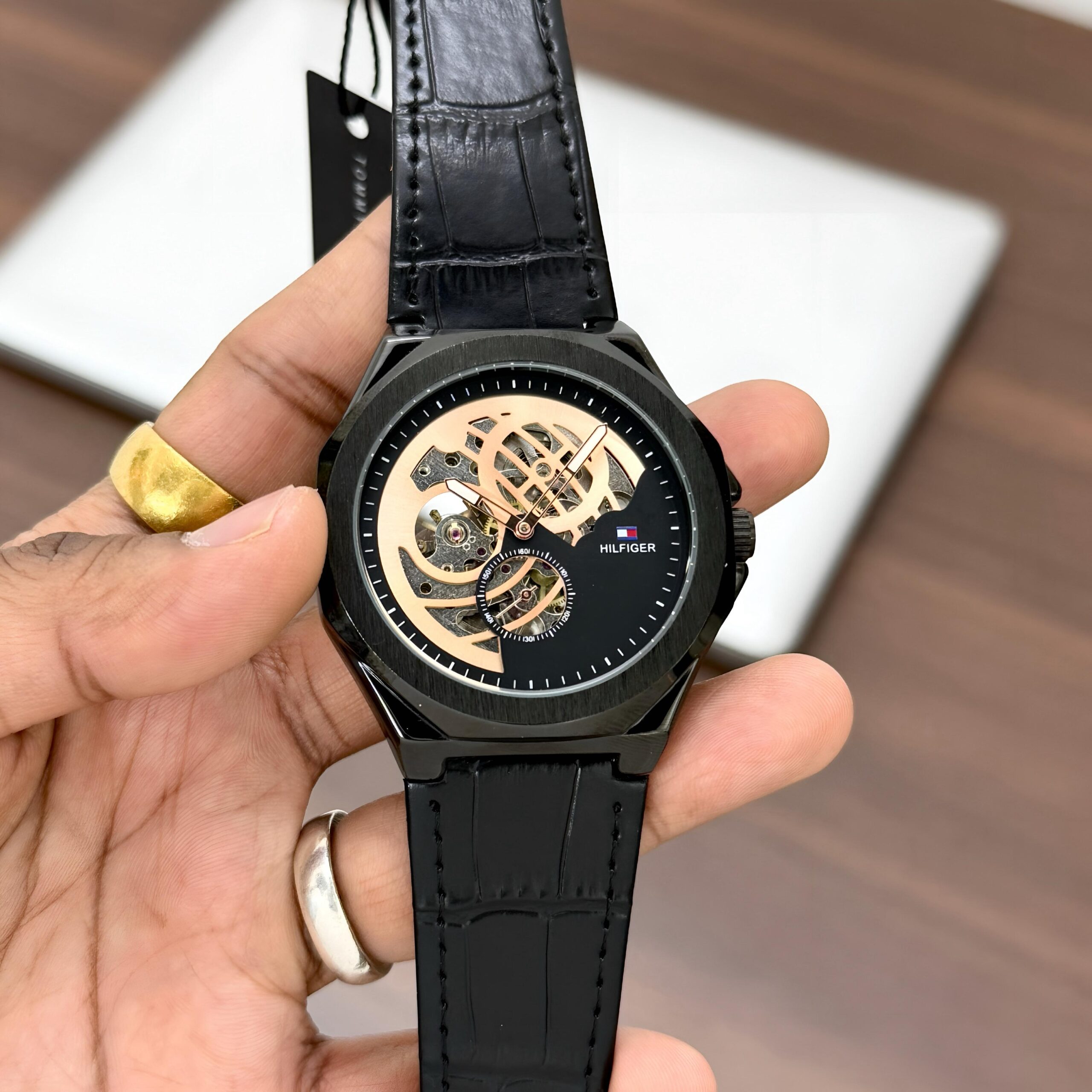 Tomm_y Hilfiger skeleton dial