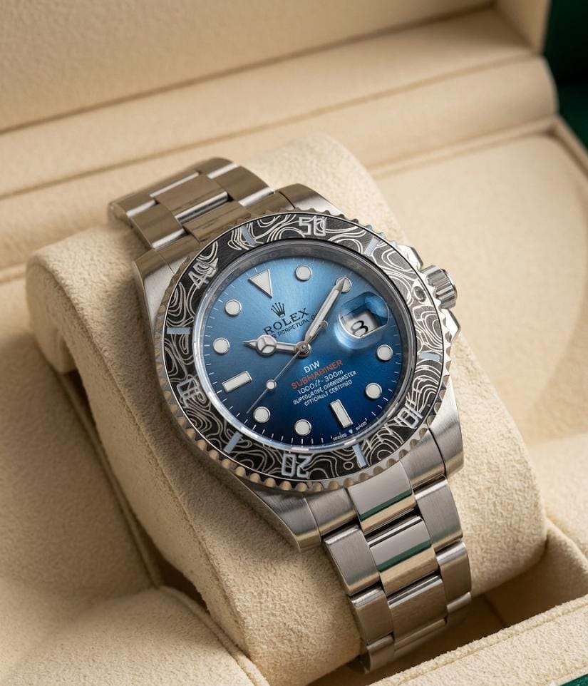 Role_x Oyster Perpetual Submarine DIW Limited Addition Silver-SkyBlue