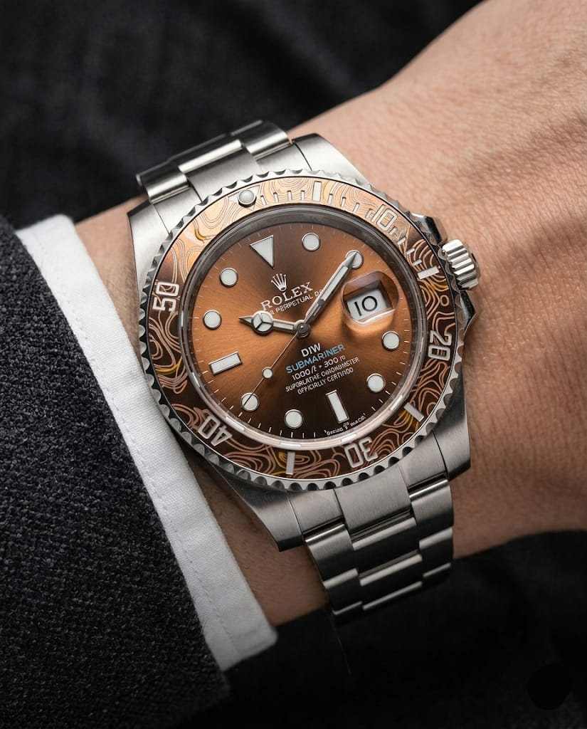 Role_x Oyster Perpetual Submarine DIW Limited Addition Silver-Orenge