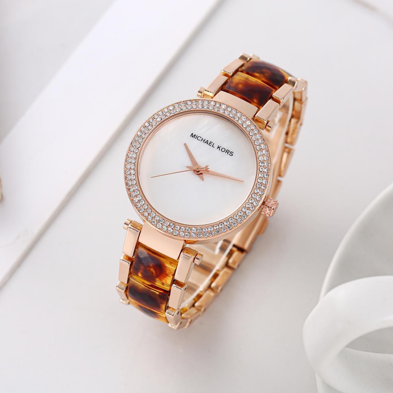 Michael_kors parker pave White Dial