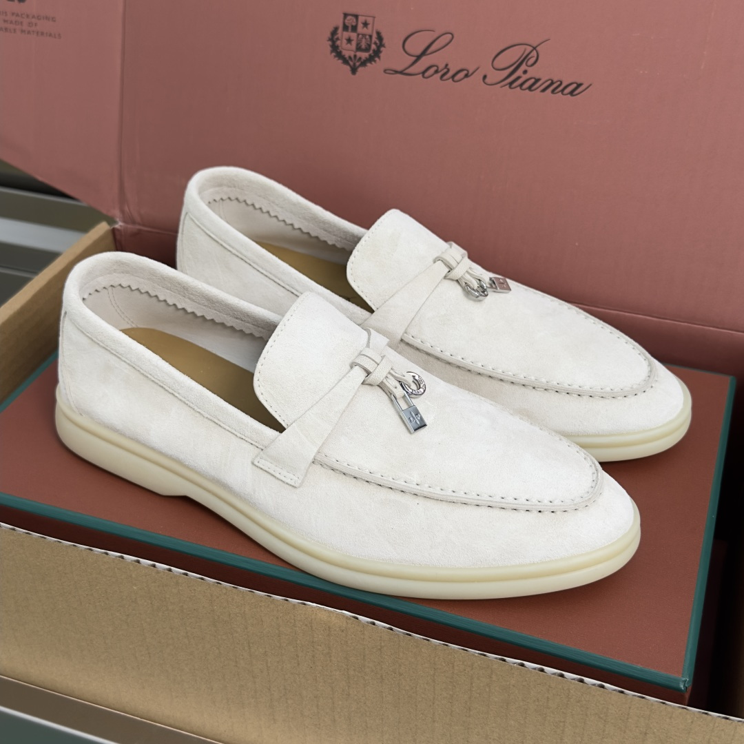 LORO PIANA SUMMER WALKS LOAFER SUEDE Beiga