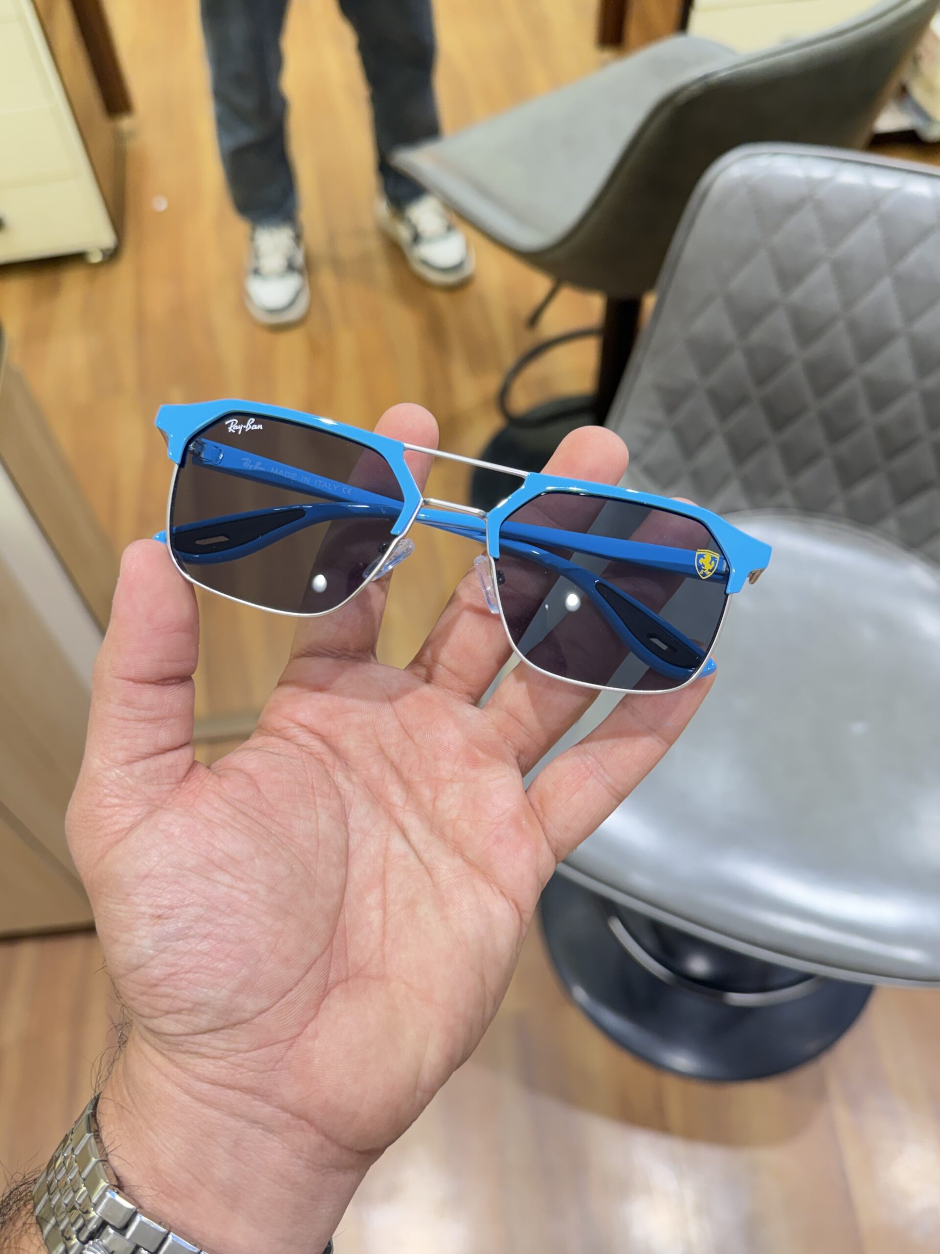 Rayban 04 silver blue