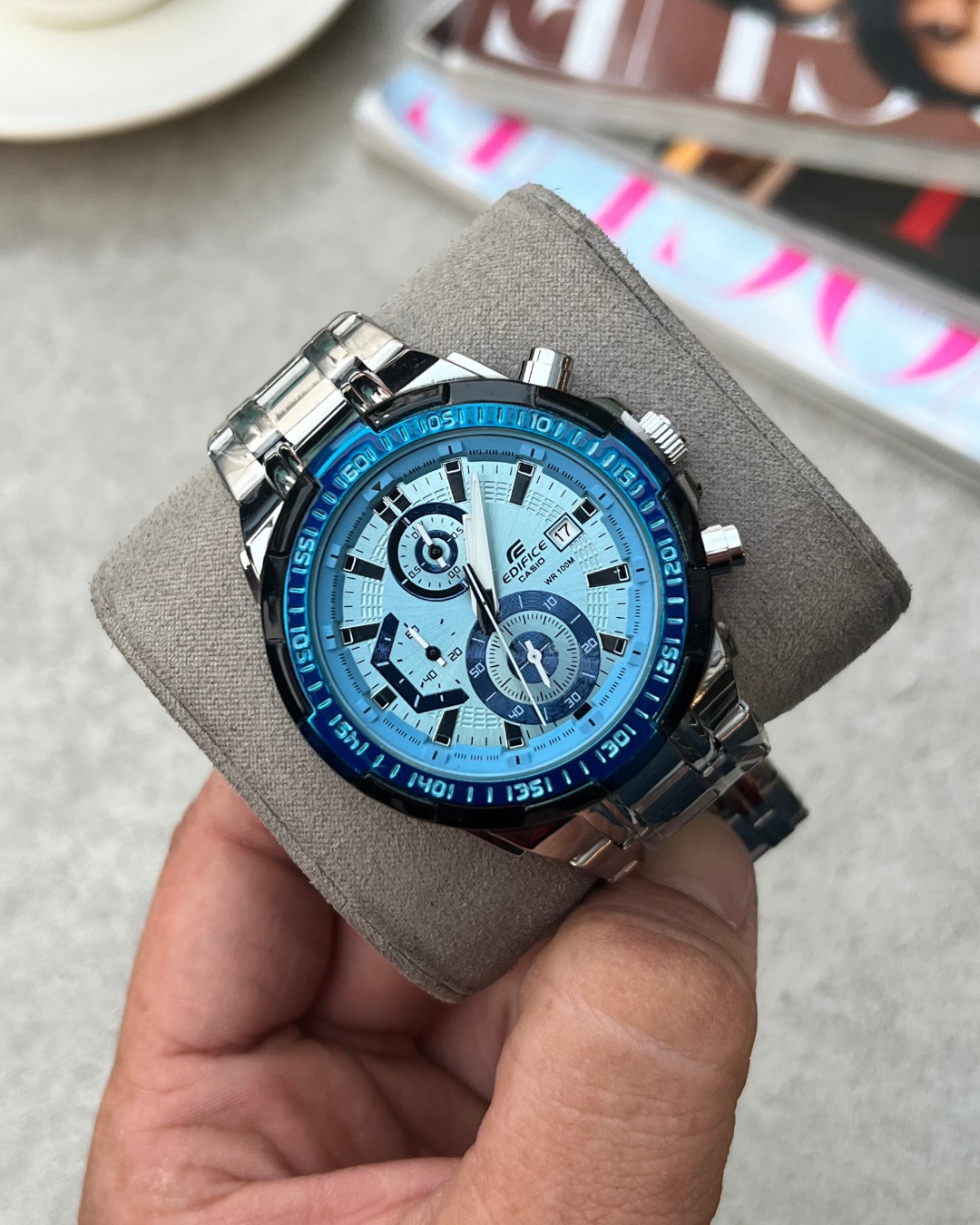 Casio Edifice Efr539 Silver-Tiffny