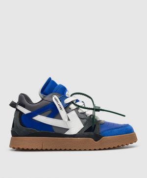 OFF-WHITE MIDTOP SPONGE SNEAKERS MADE OF LEATHER