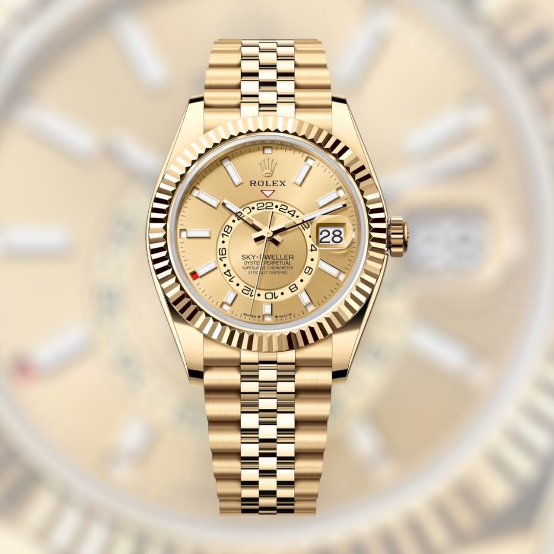 Role_x Oyster Perpetual Sky Dweller Gold-Gold