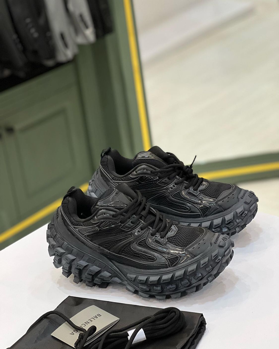 BALENCIAGA DEFENDER ALL BLACK PREMIUM SHOES