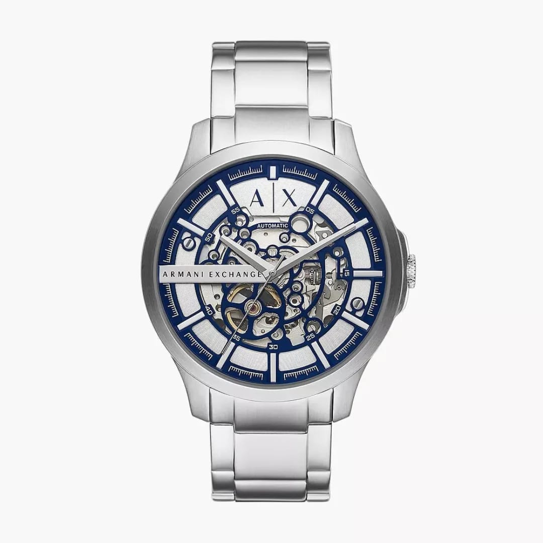 Arman_i Exchange Ax2418 Hampton Automatic Silver-Blue