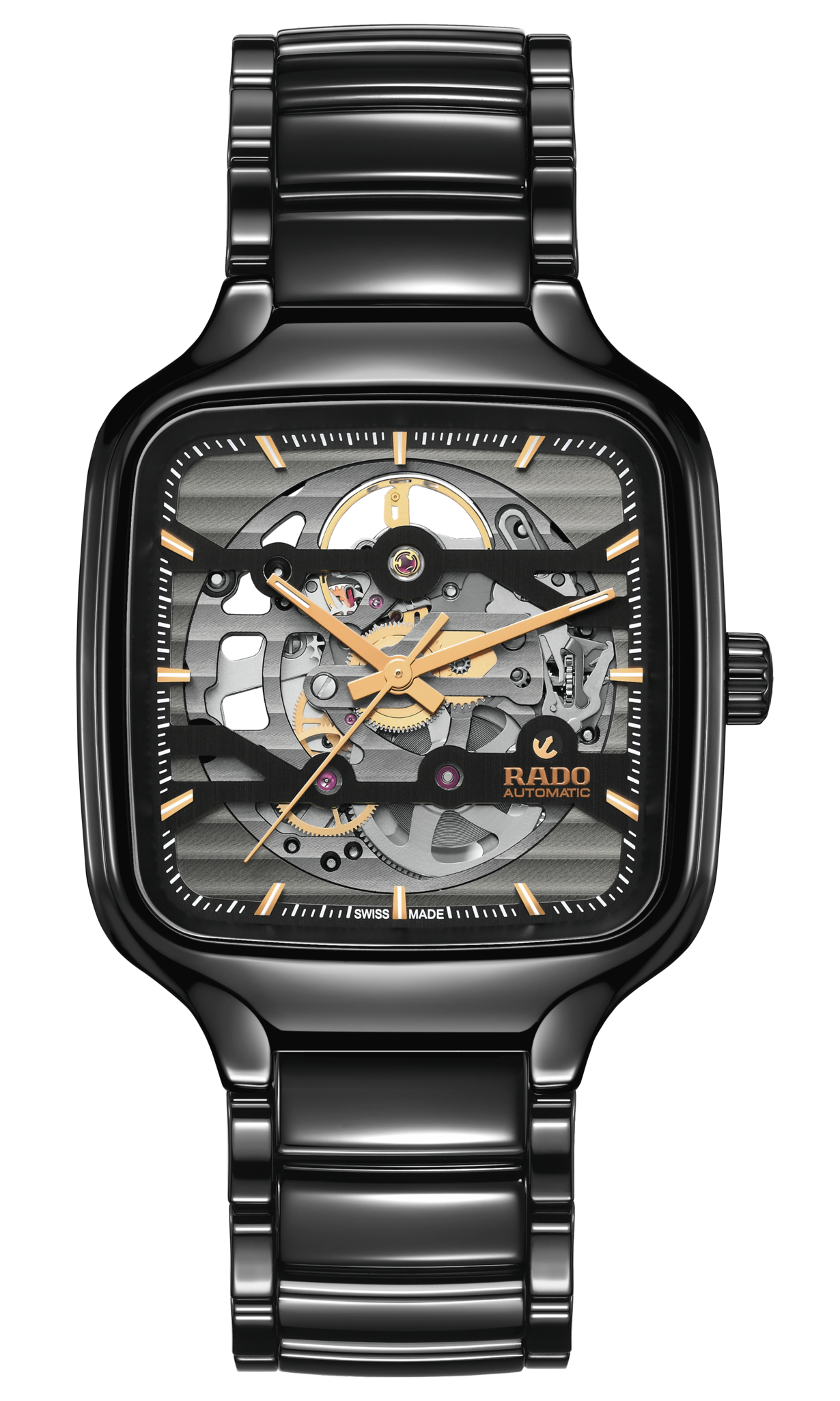 Rad_o True Square Automatic Ceramic Black-Copper