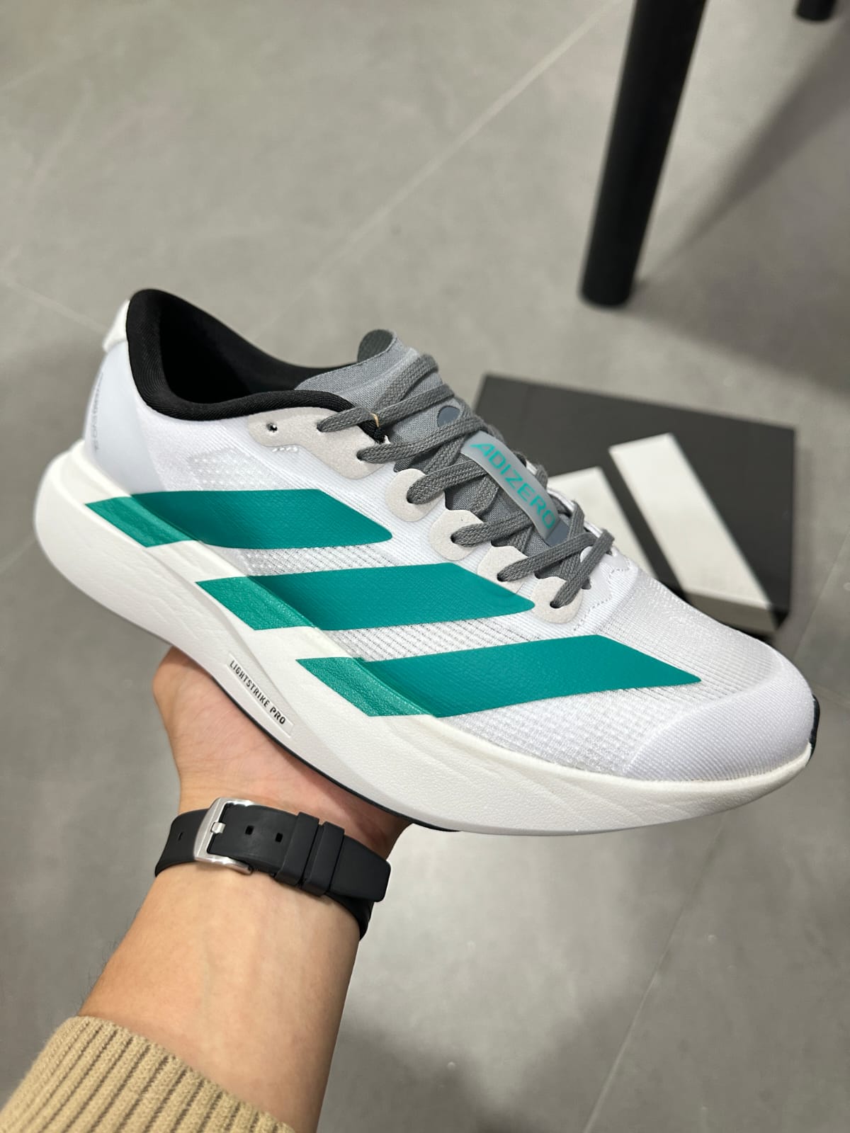 Adida s Adizero Evo SL Cloud WhitePure Teal