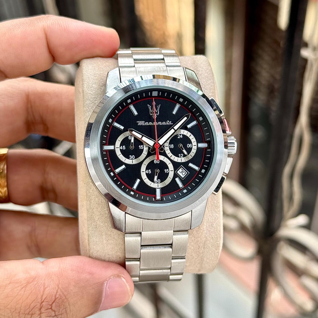 Maserati Potenza Silver-Black-Red