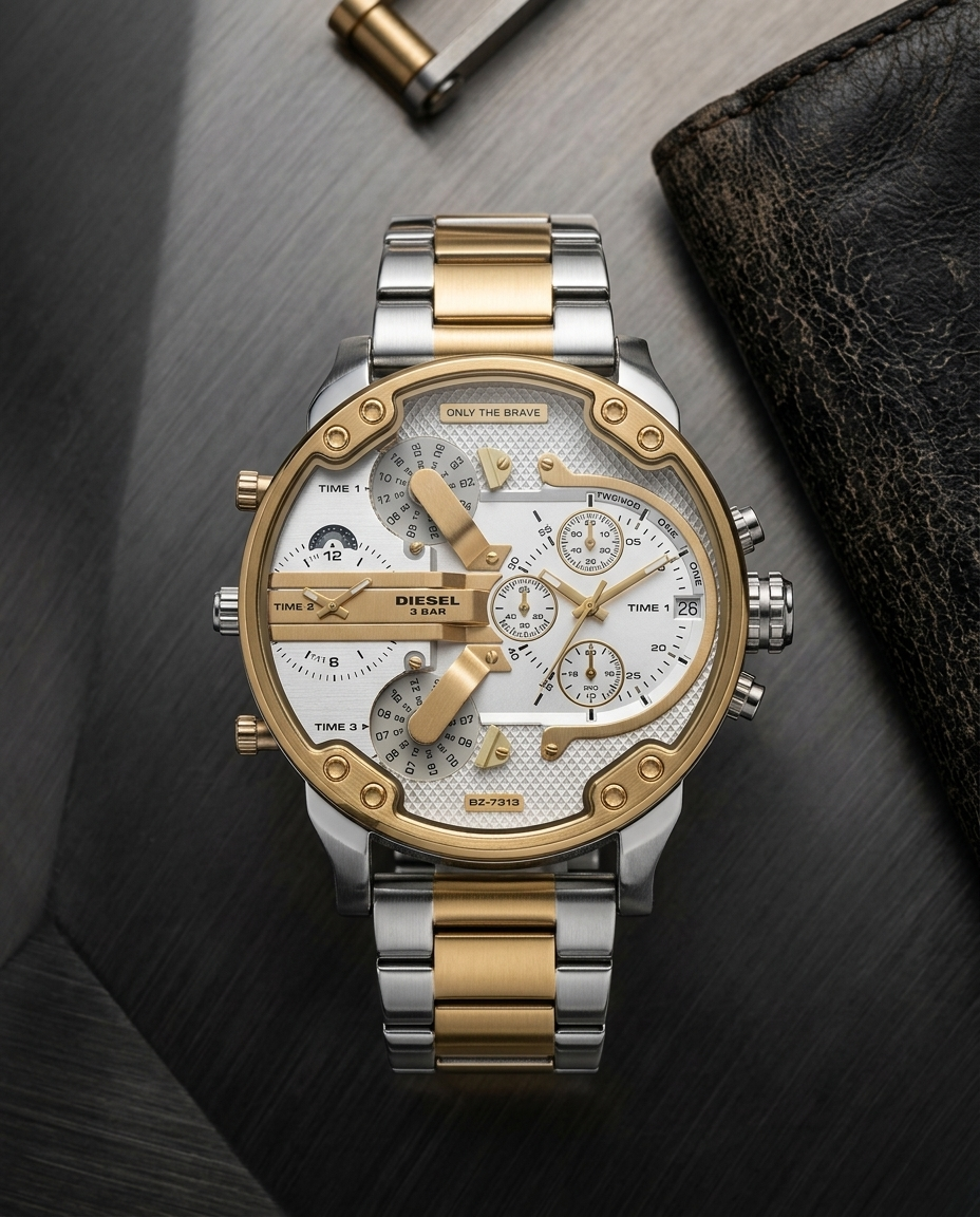 Diese_l 3 Bar Big Dady Heavy Quality 2Ton-Gold-White